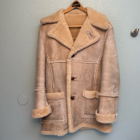 Cooper designer outerwear 100% sheepskin wool jacket size 42 - Picture 1 of 4